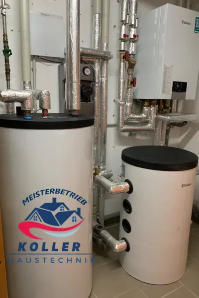 Vaillant Wärmepumpenanlage mit Warmwasser- und Pufferspeicher in Regenstauf