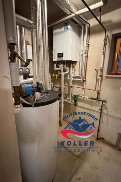 Vaillant Wärmepumpenanlage mit Pufferspeicher und Warmwasserspeicher in Bad Abbach