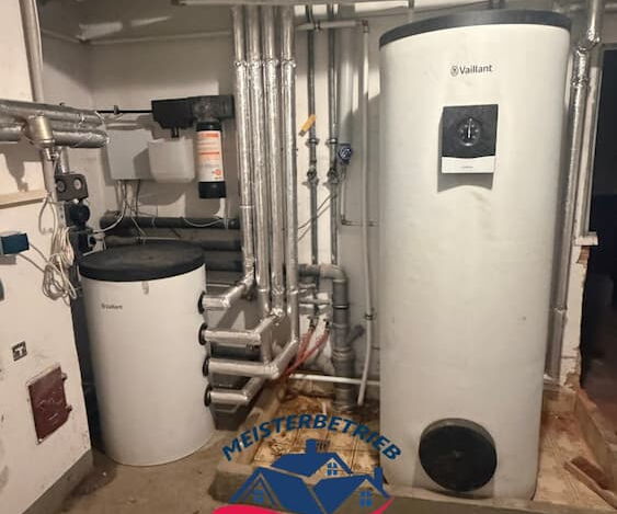 Vaillant Speicher und hydraulische Einbindung der Wärmepumpenanlage in Lappersdorf