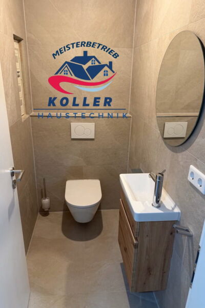 Saniertes Gäste WC in Deining