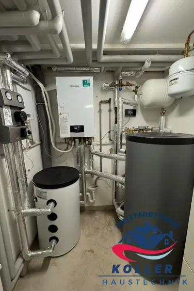 Inneneinheit und Speichertechnik der Vaillant aroTHERM Split plus in Regensburg