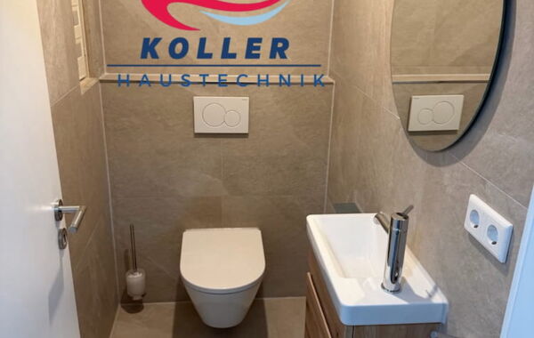Saniertes Gäste WC in Deining